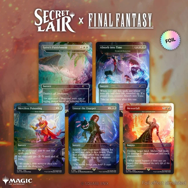 MTG FINAL FANTASY Secret Lair COMPLETE FOIL BUNDLE English * Best